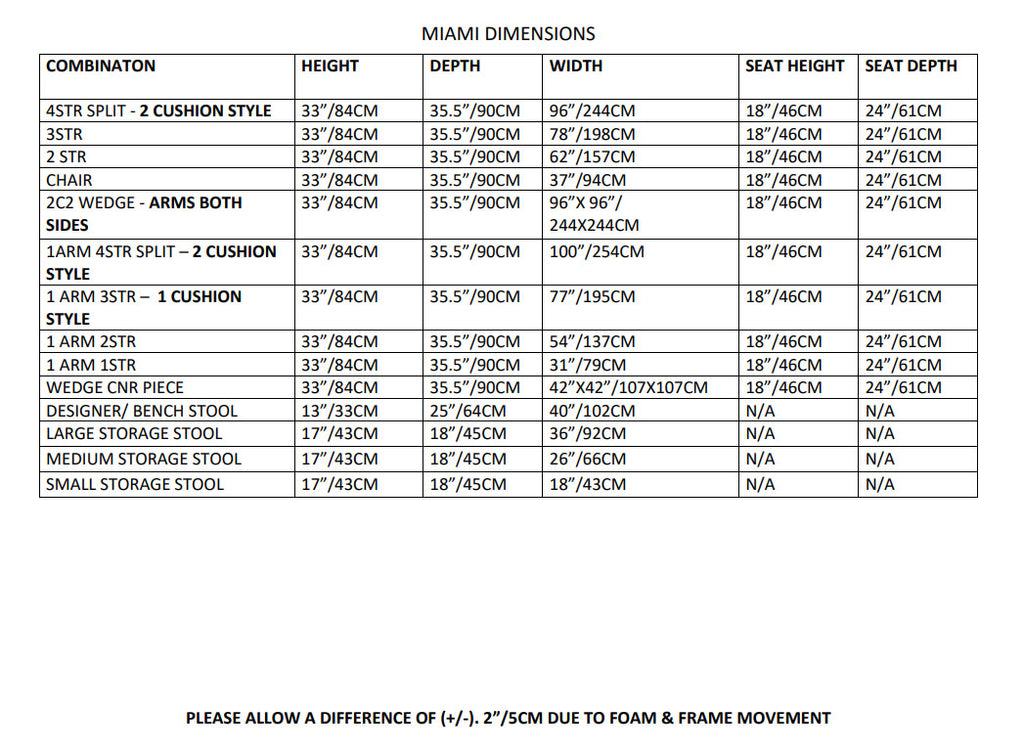 Modular Bespoke Miami Fabric Sofa
