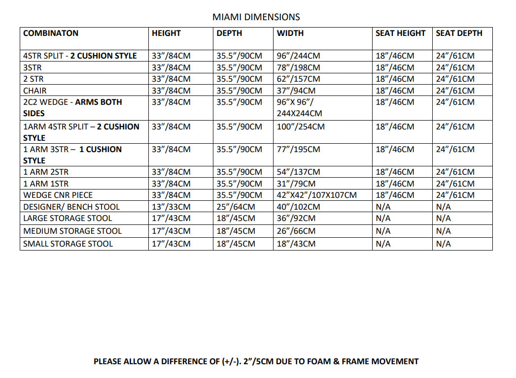 Modular Bespoke Miami Fabric Sofa