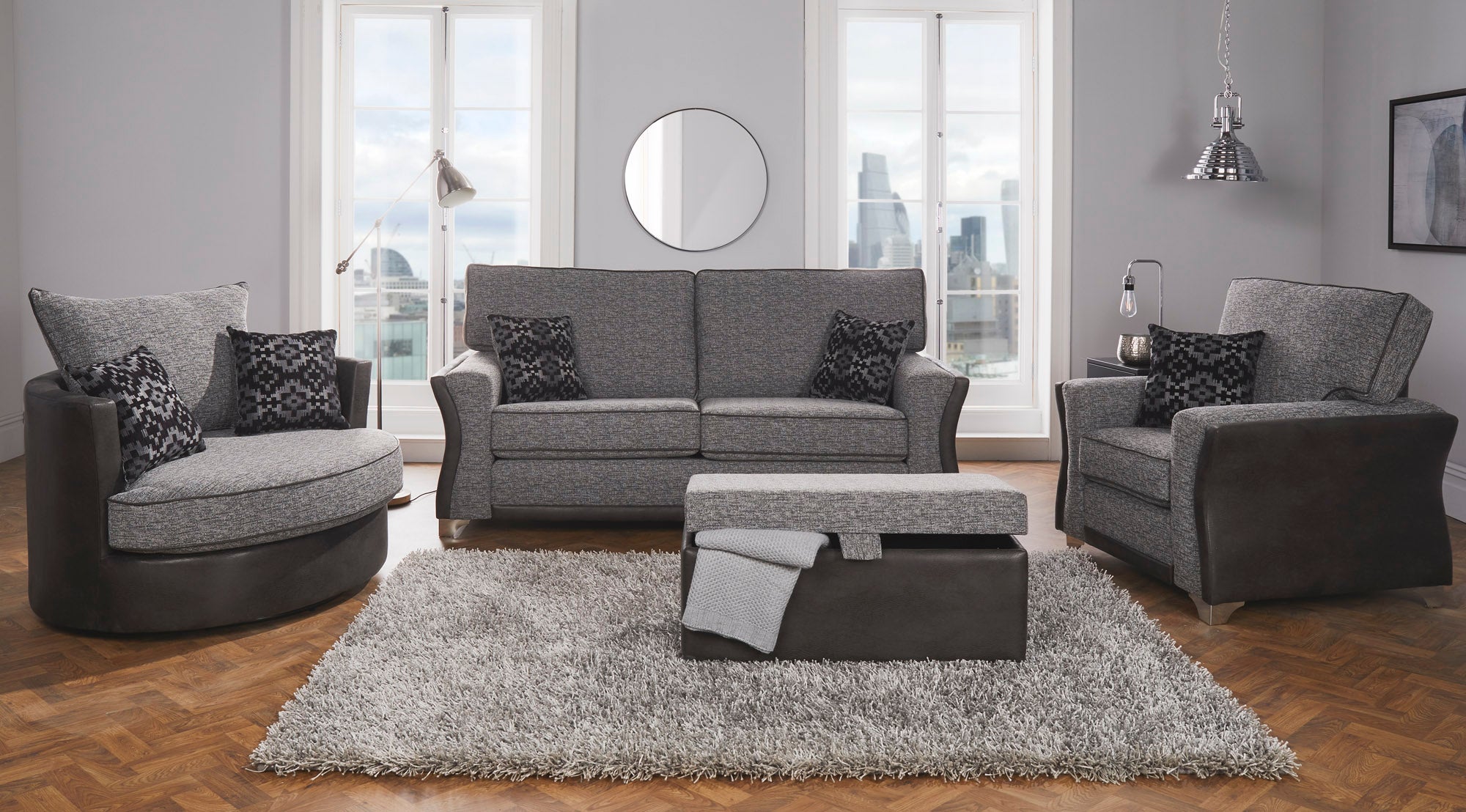 Modular Bespoke Wave Fabric Sofa