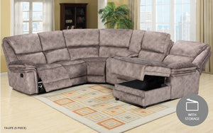 Milano Suede Bespoke Modular Manual Recliner Fabric Sofa