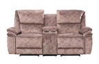 Milano Suede Manual Recliner Fabric Sofa