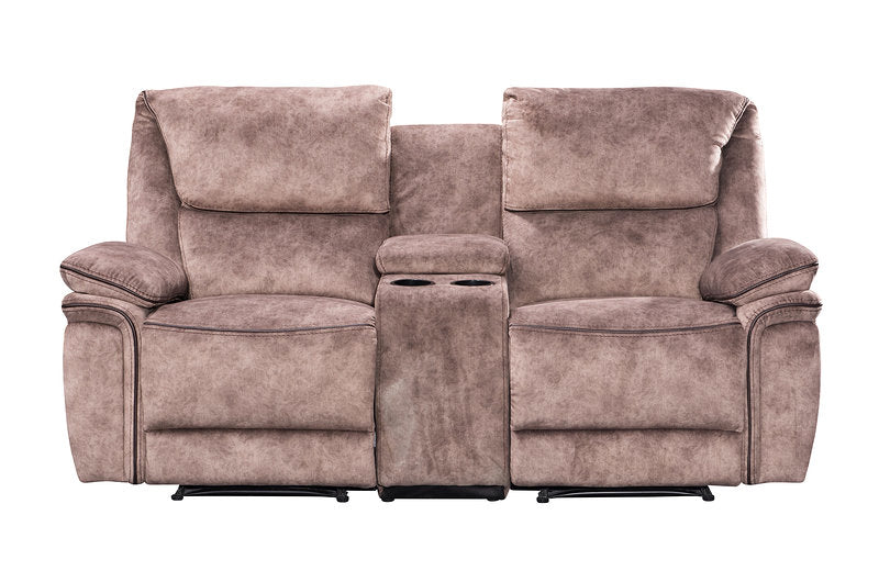 Milano Suede Manual Recliner Fabric Sofa