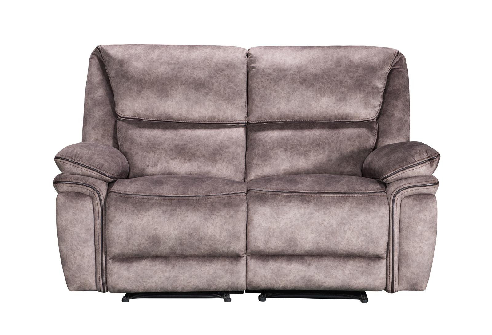 Milano Suede Manual Recliner Fabric Sofa