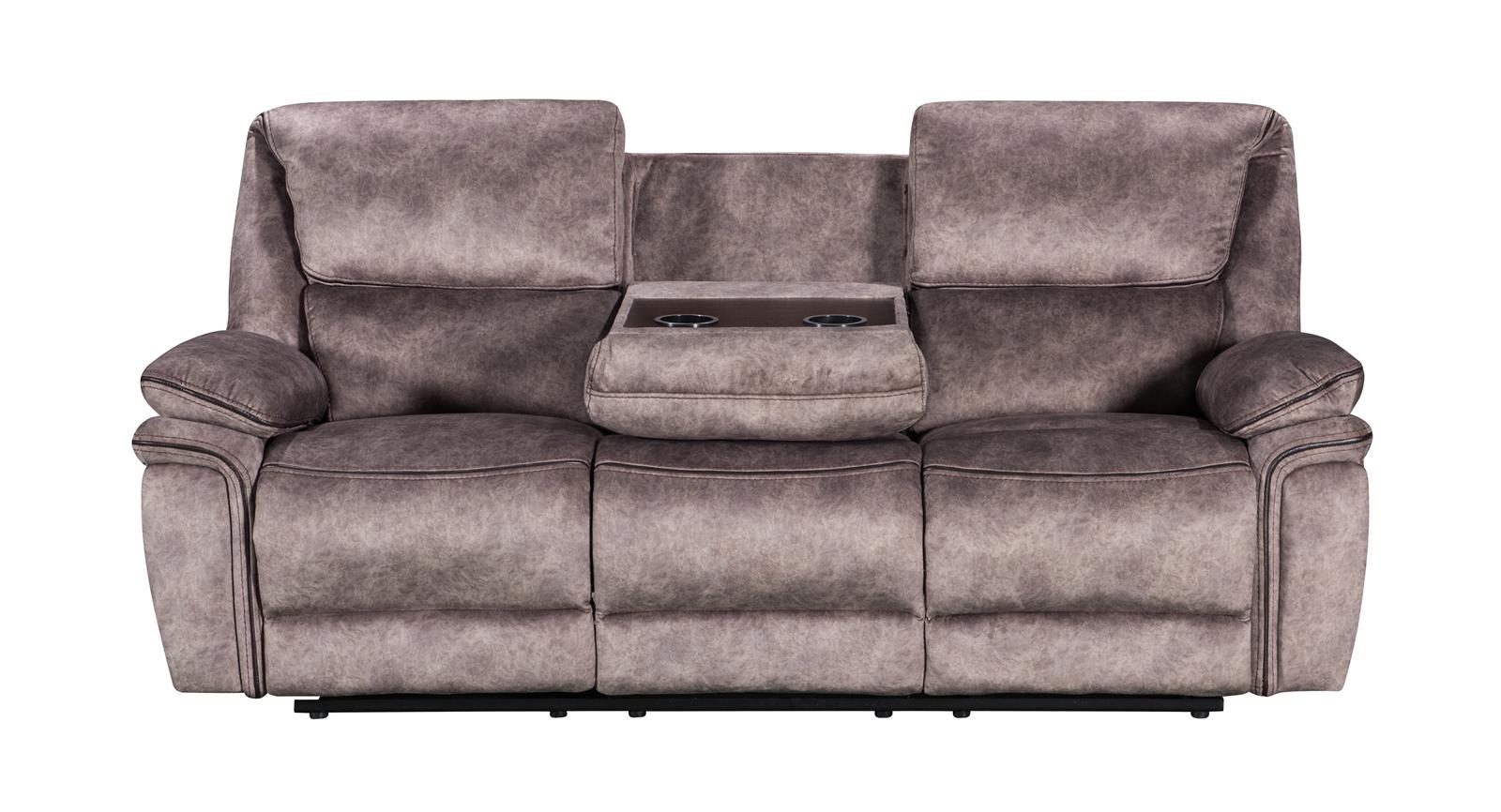 Milano Suede Manual Recliner Fabric Sofa