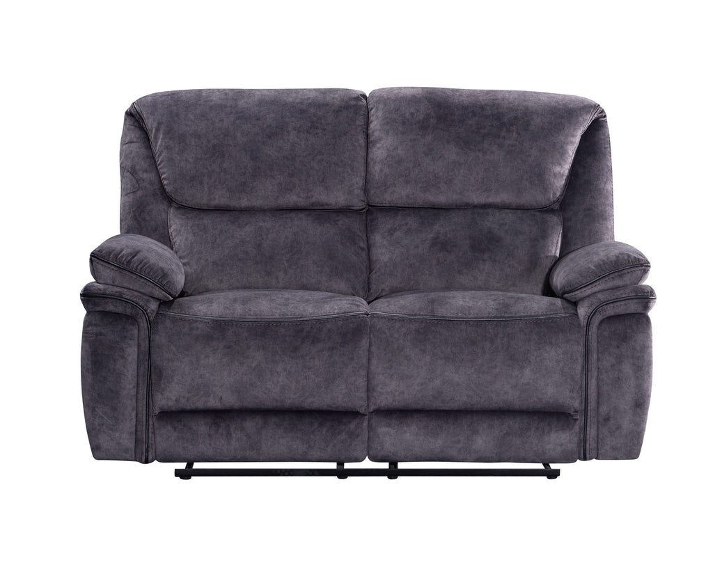 Milano Suede Manual Recliner Fabric Sofa
