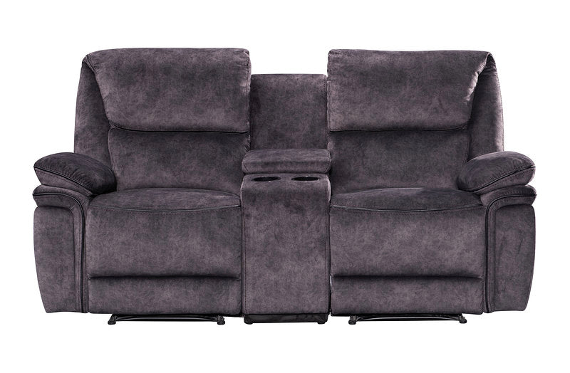 Milano Suede Manual Recliner Fabric Sofa