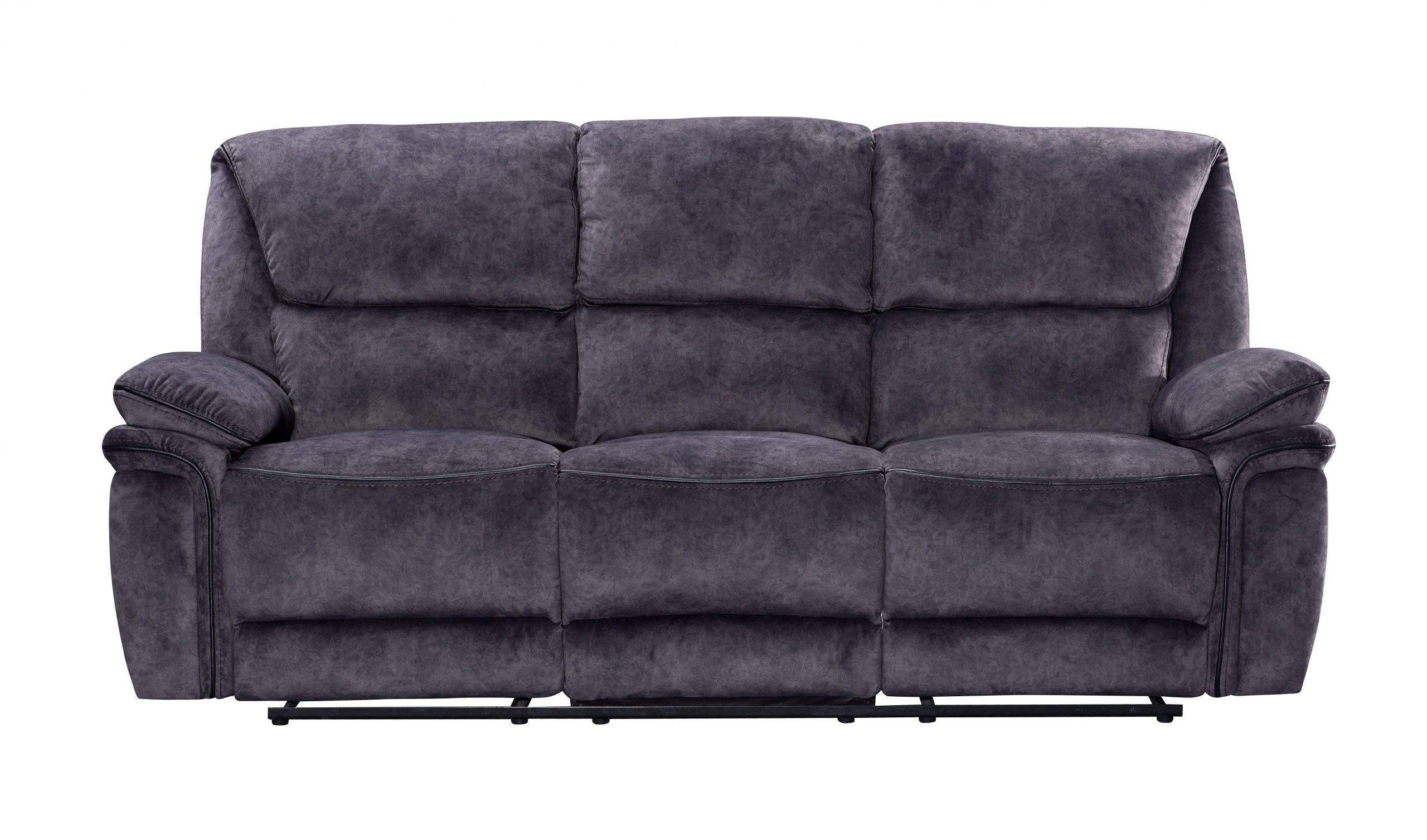 Milano Suede Manual Recliner Fabric Sofa