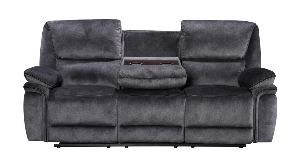 Milano Suede Manual Recliner Fabric Sofa