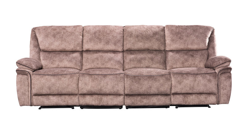 Milano Suede Manual Recliner Fabric Sofa