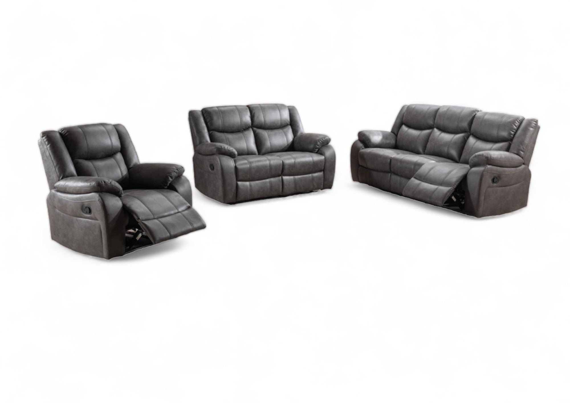 Paris Fabric Manual Recliner Sofa