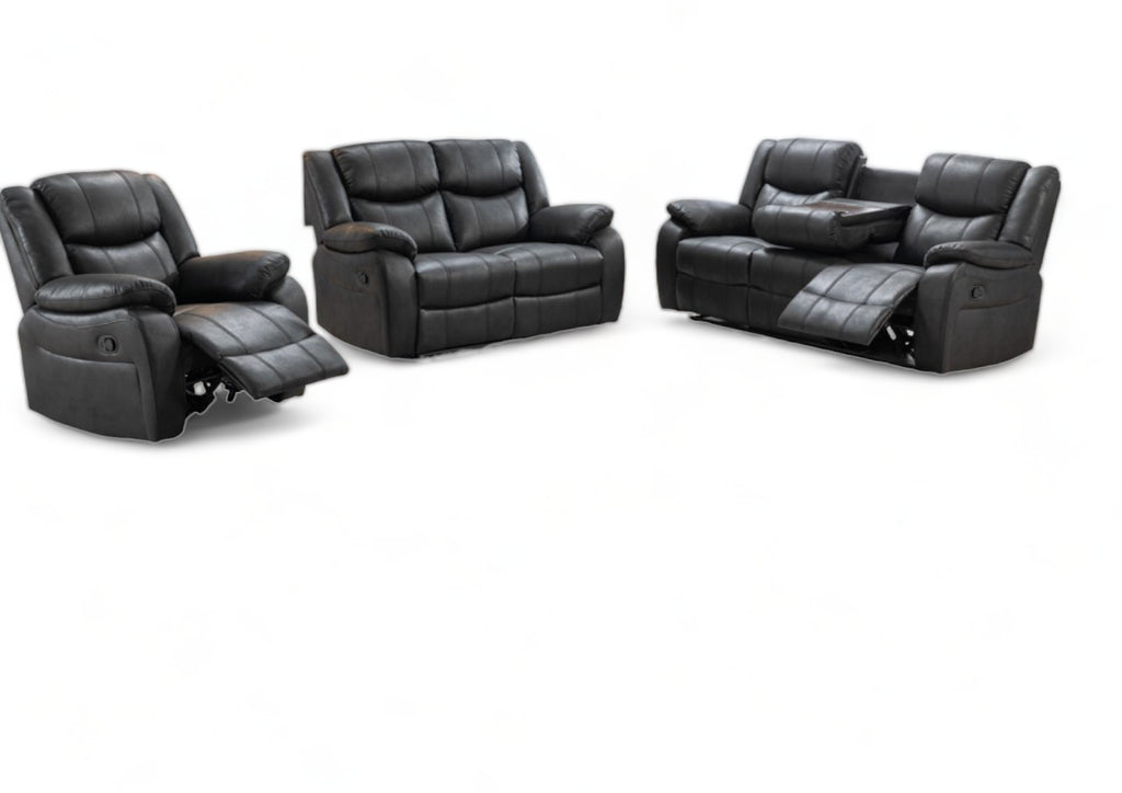 Paris Fabric Manual Recliner Sofa