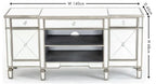 Acorn Mirrored Champagne Trim TV Unit