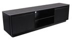 Dante Black Ceramic Fluted TV Unit