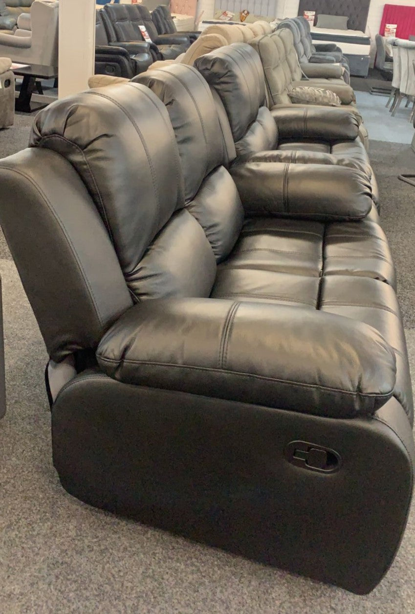 Panana Modern Compact Leather 2 Seater Sofas