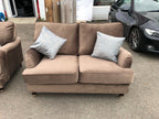 two seater brown sofa at onestop-furniture.com